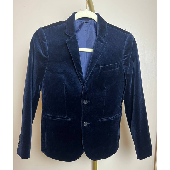 Crewcuts Kids Velvet Blazer - Blue - Picture 2 of 7